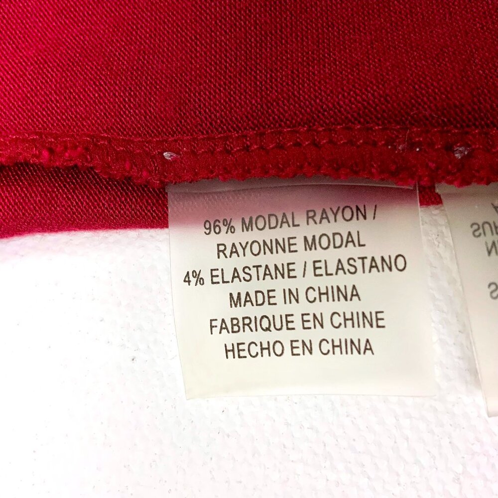 Elie Tahari Cranberry Red Cowl Neck Long Sleeve Top Blouse Career Sz L - Picture 15 of 16